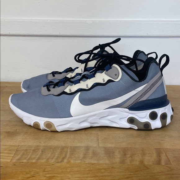 Nike Other - Nike React Element 55 Sneakers in Grey, White, Navy